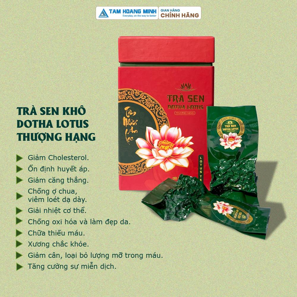 Hộp Trà Sen Khô Dotha Lotus Thượng Hạng 64g