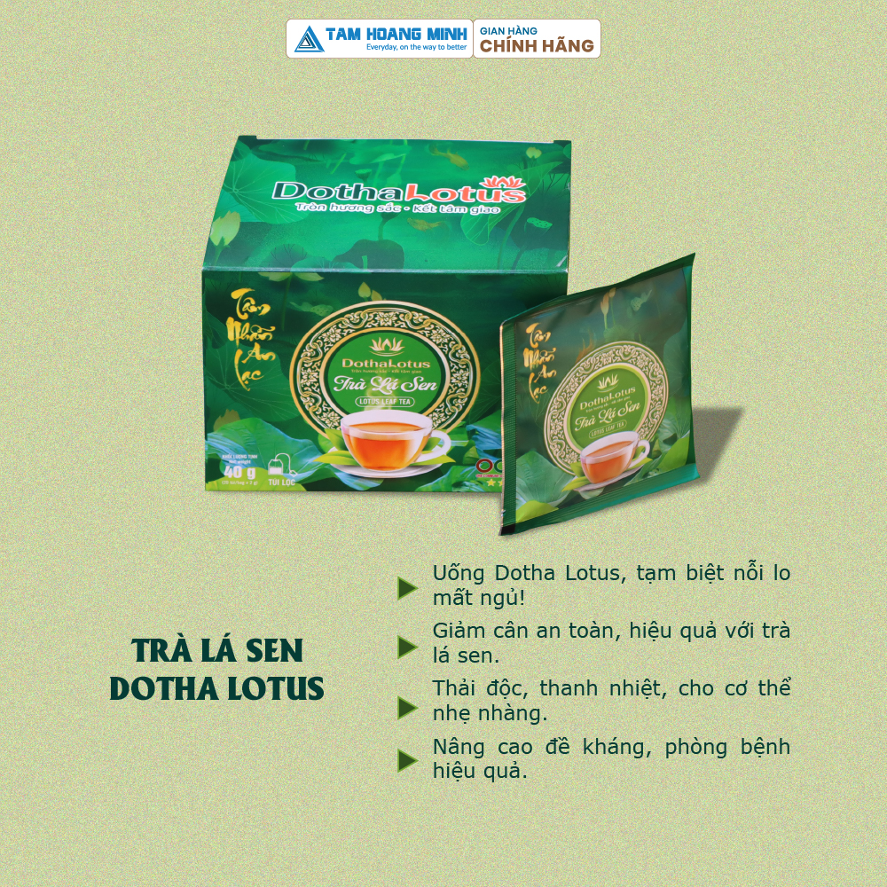 Hộp Trà Lá Sen Túi Lọc Dotha Lotus 40g