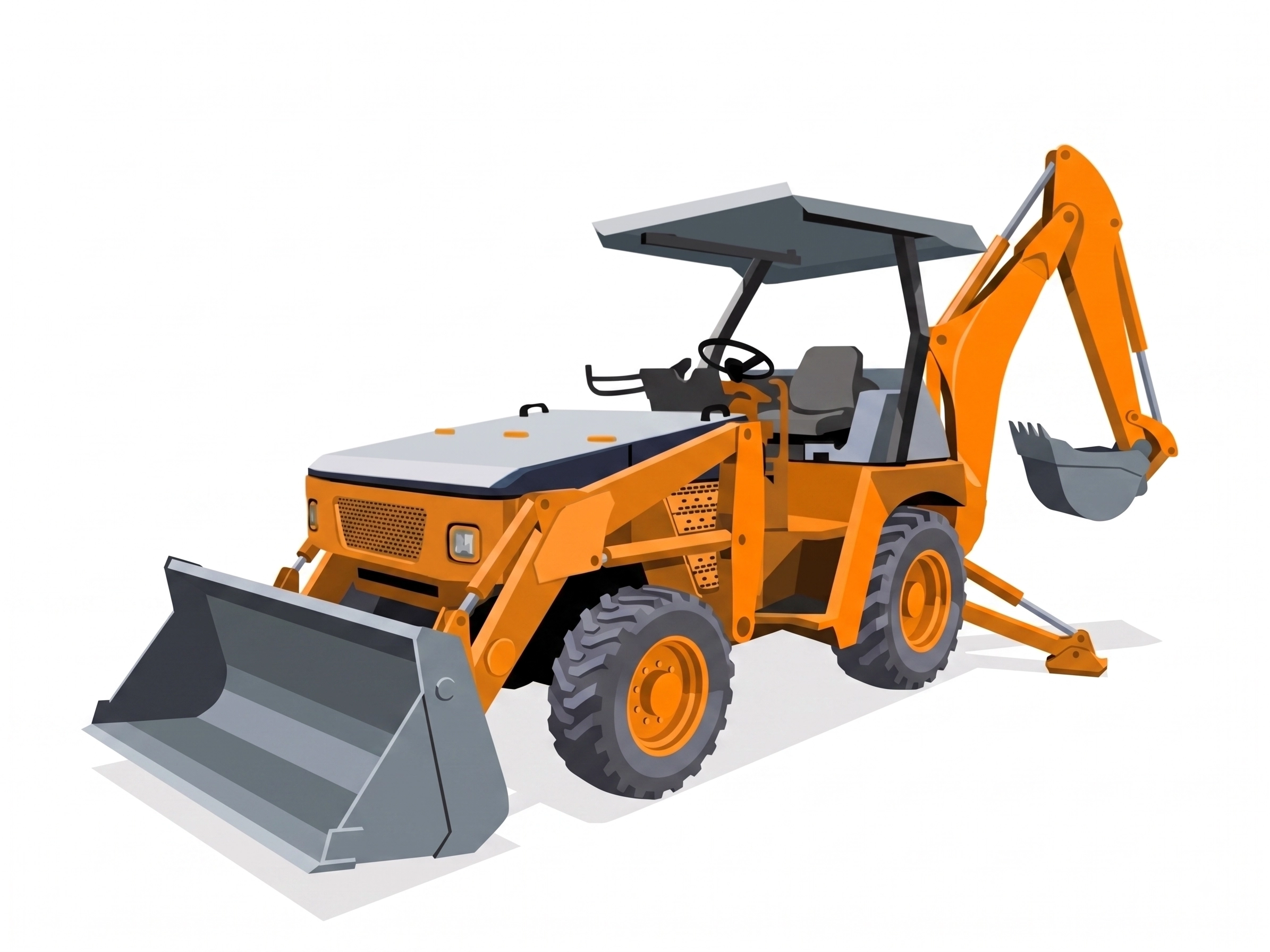 icon máy xúc đào liên hợp